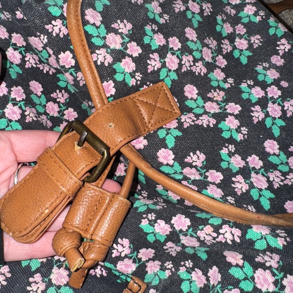 Brooklyn Bound Purple Black Brown Green Mini Floral Backpack GDC 2015 Edition - Picture 5 of 5